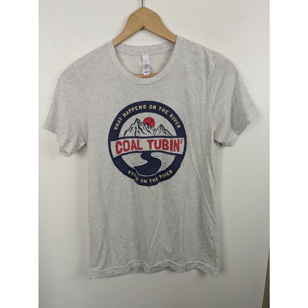 Coal Tubin Adult Small S Grey T-shirt River Tubing Soft (4)